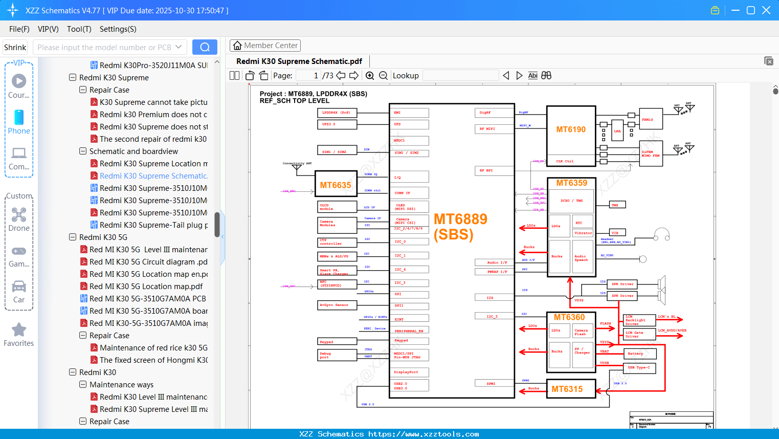 Xiaomi Redmi K30 Supreme Schematic